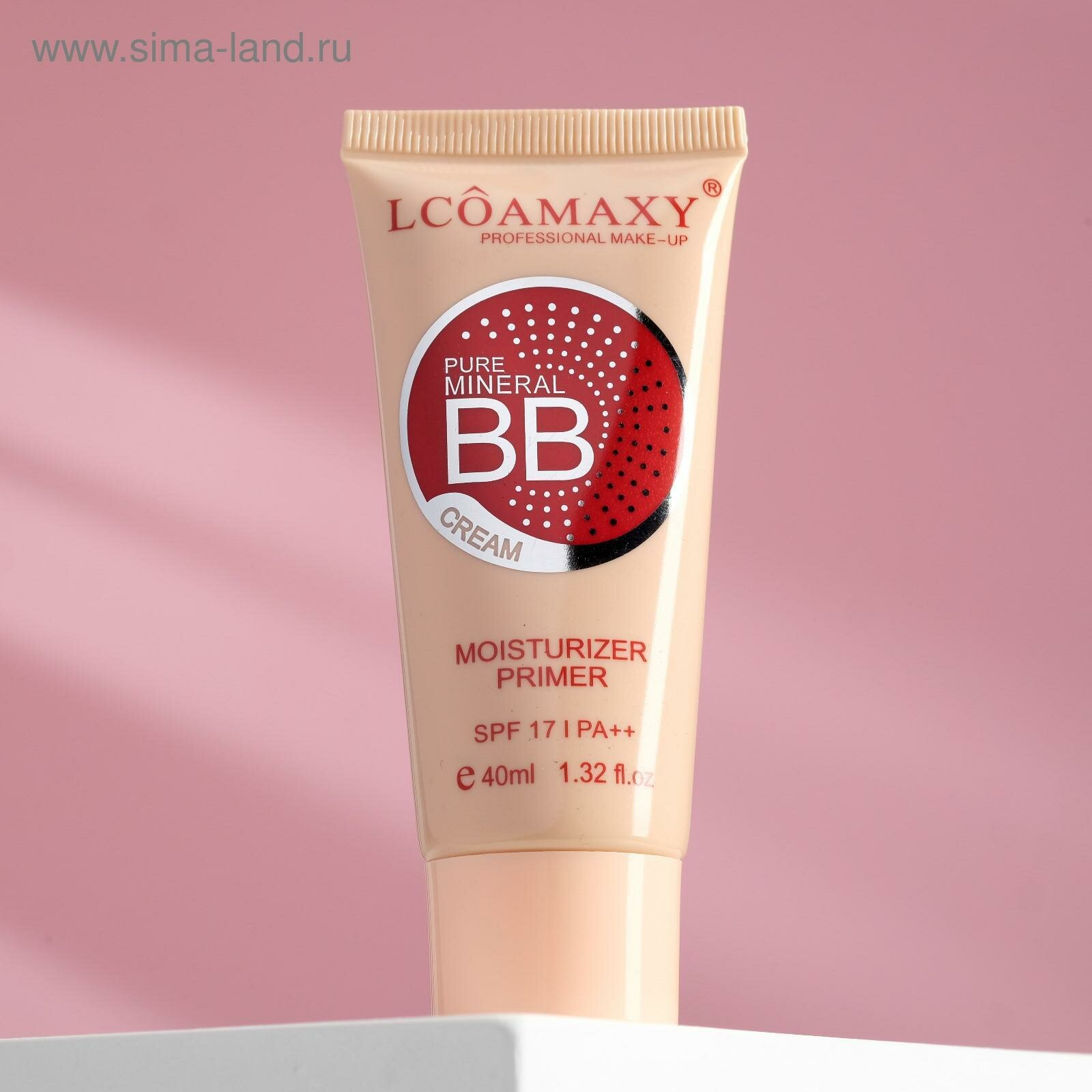 BB-крем для лица LCOAMAXY, бежевый тон с розовым оттенком, 40 мл (24шт.)