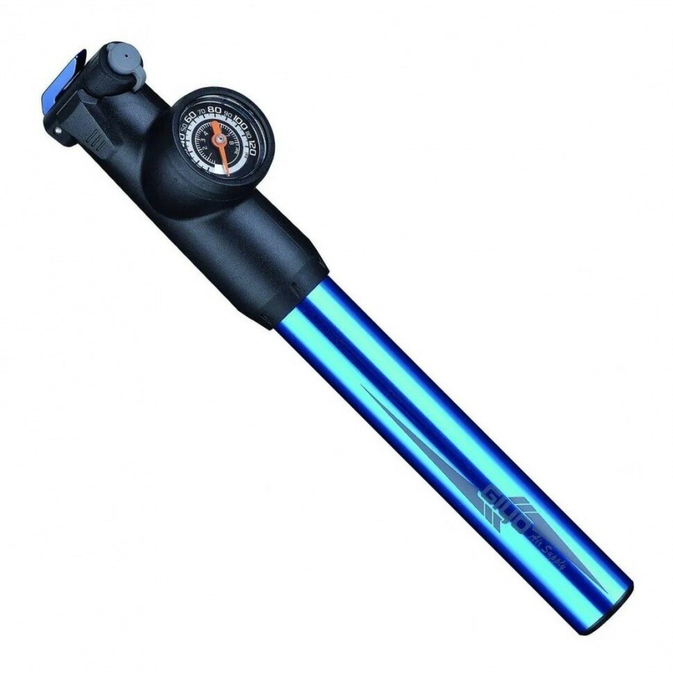 фото Насос компактный GIYO GP-871E со встроенным шлангом и манометром, 120 psi, AV/FV/DV