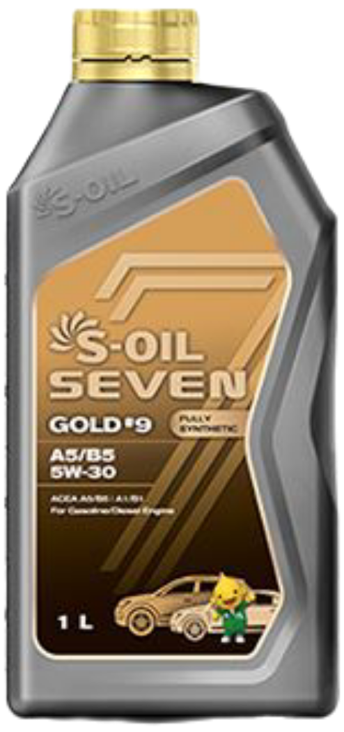 S-Oil Масло Моторное S-Oil Gold #9 5W-30 Cf/Sl A5/B5 Синтетическое 4 Л