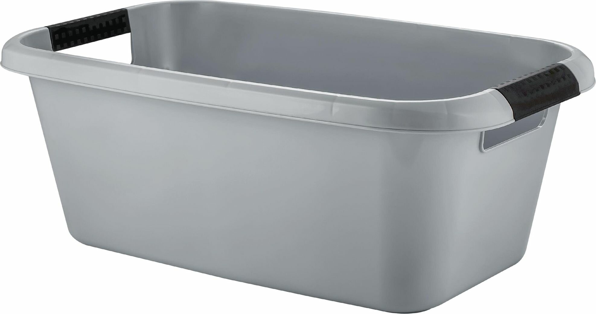 фото Таз Plast Team LICA с ручками прямоугольный 20л серый шторм