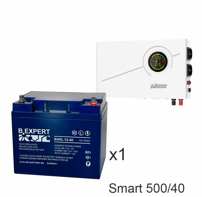 ИБП Powerman Smart 500 INV + ETALON BHRL 12-40