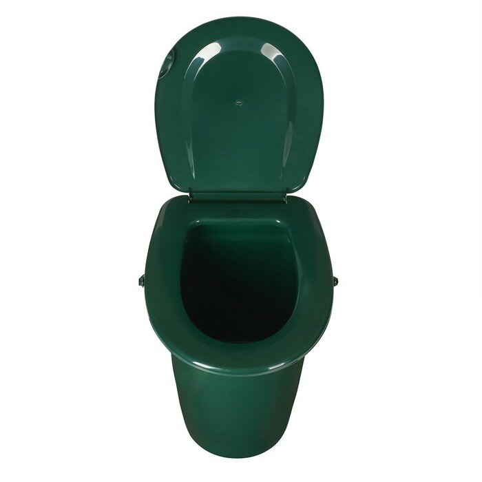 Ведро-туалет, h = 40 см, 24 л, съёмный стульчак, зелёное - фотография № 4