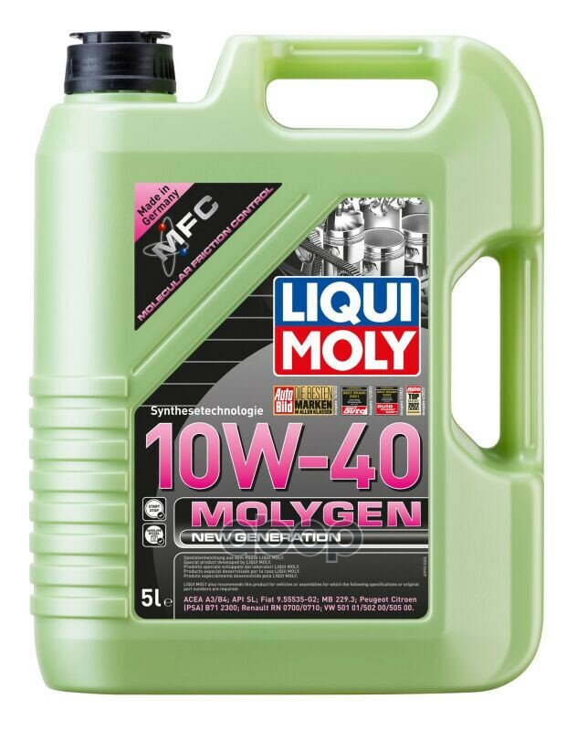 Liqui moly Масло Моторное Molygen New Generation 10w-40 (5l)