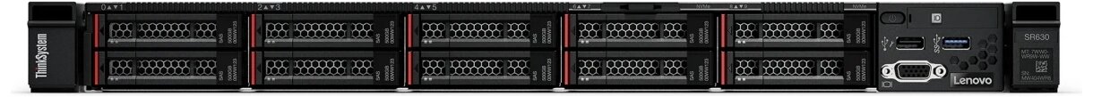 Серверная платформа Lenovo ThinkSystem SR630 V2 B-7Z71A06FEA/1U/2x4189/ 32xDDR4-3200 RDIMM/ 8x2.5"