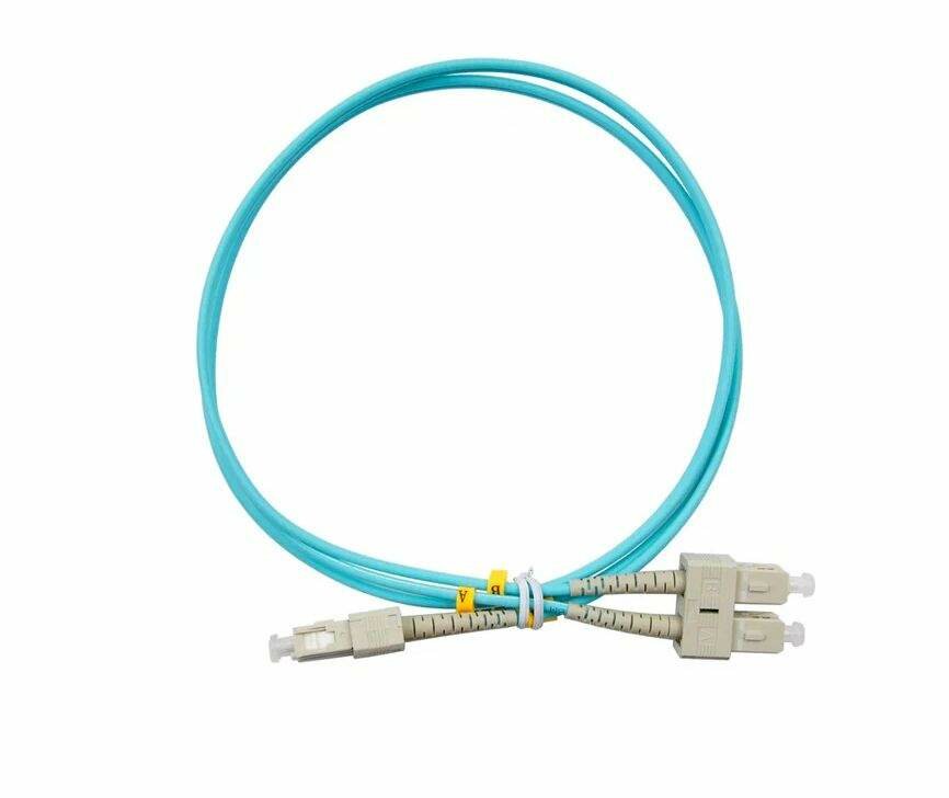 Cabeus FOP-50-SC-SC-1m Шнур оптический duplex SC-SC 50/125 mm OM3 1м LSZH