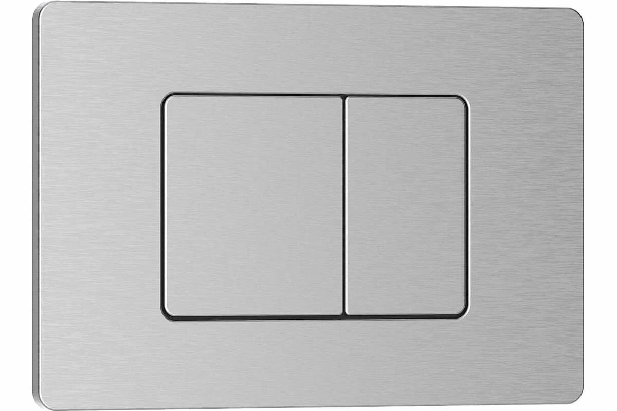 фото Iberica Blanca INOX-C Клавиша смыва 246x165 мм, хром матовый, нержавеющая сталь IB.B011.003.002