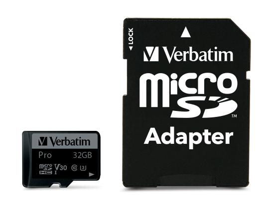 Карта памяти Verbatim Pro microSDHC Class 10 UHS-3