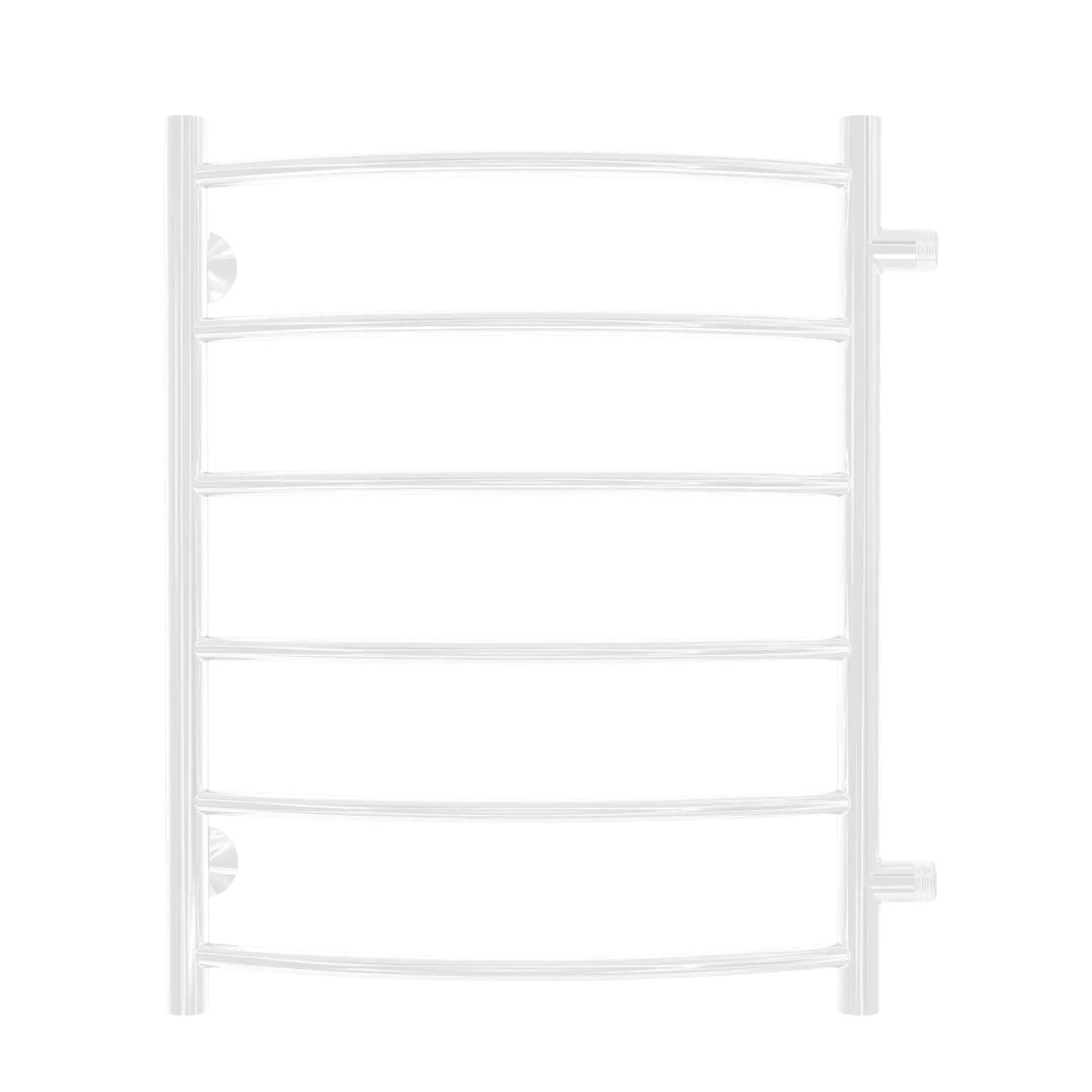 фото Водяной полотенцесушитель P-образный Вармо Сатурн 3/4" 500х600 мм, цвет белый