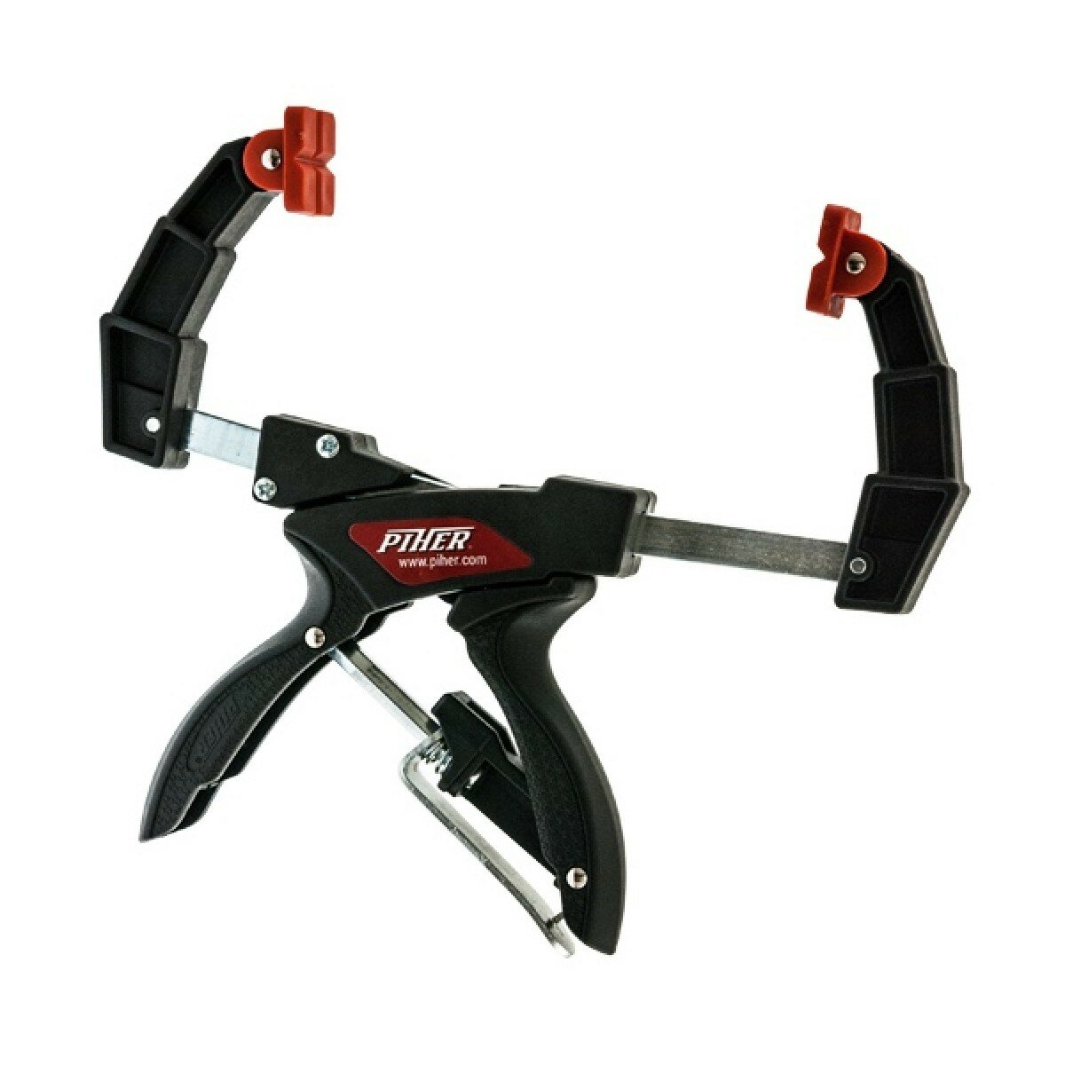 фото Пружинный зажим с фиксацией с телескопическими губками до 160мм Piher 52204