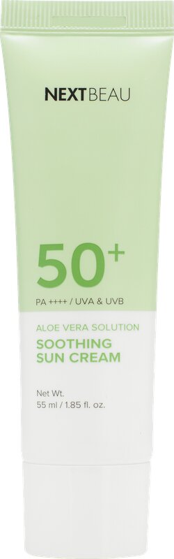 Успокаивающий солнцезащитный крем с экстрактом алоэ SPF 50+/PA++++, 55мл, NEXTBEAU