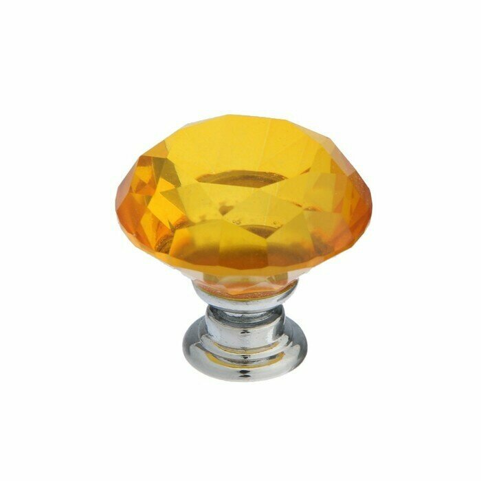 Ручка кнопка CAPPIO, цвет золото "Алмаз", стеклянная, d-30 мм - фотография № 1