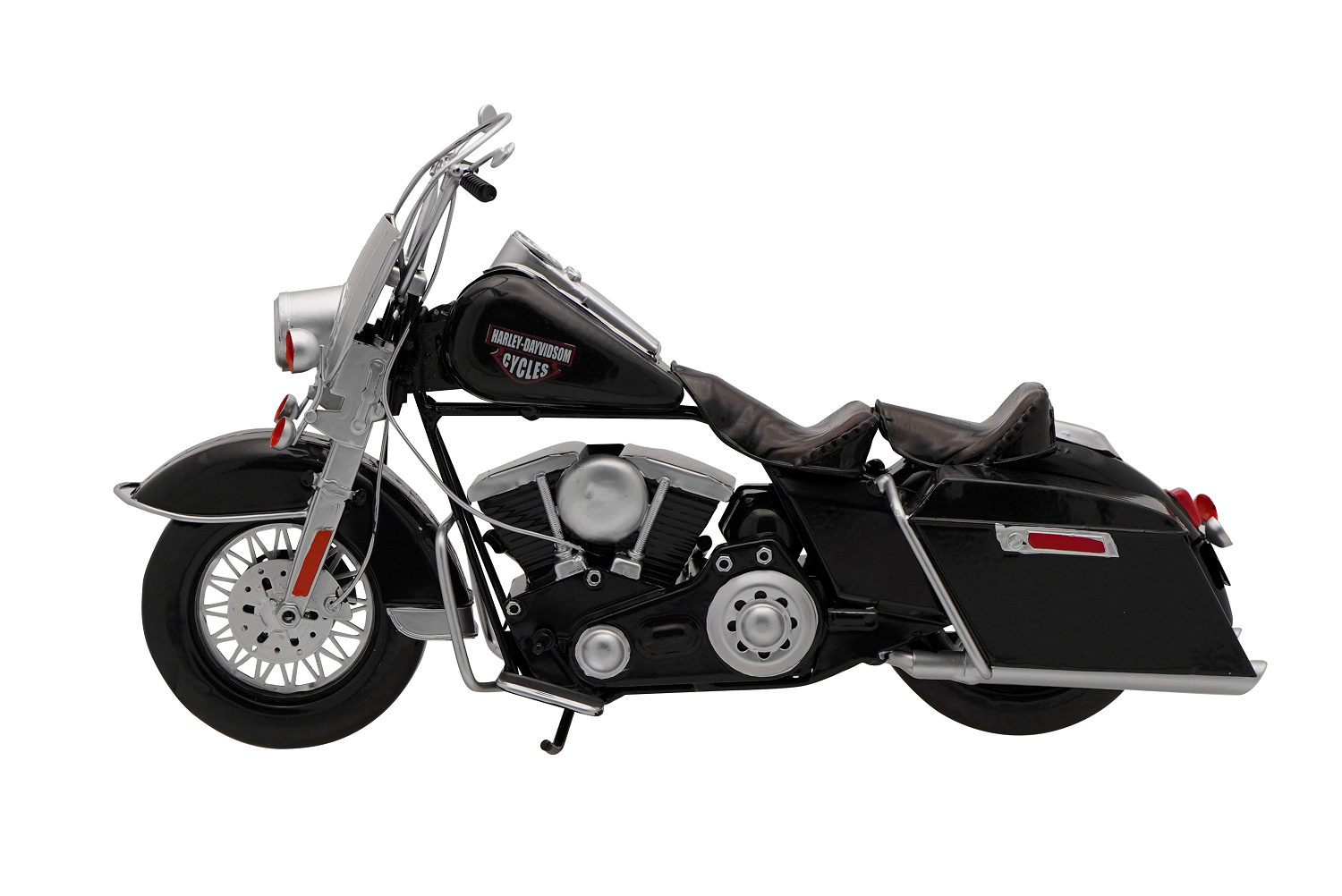 Модель металлического мотоцикла Harley Davidson Road King черный длина 40