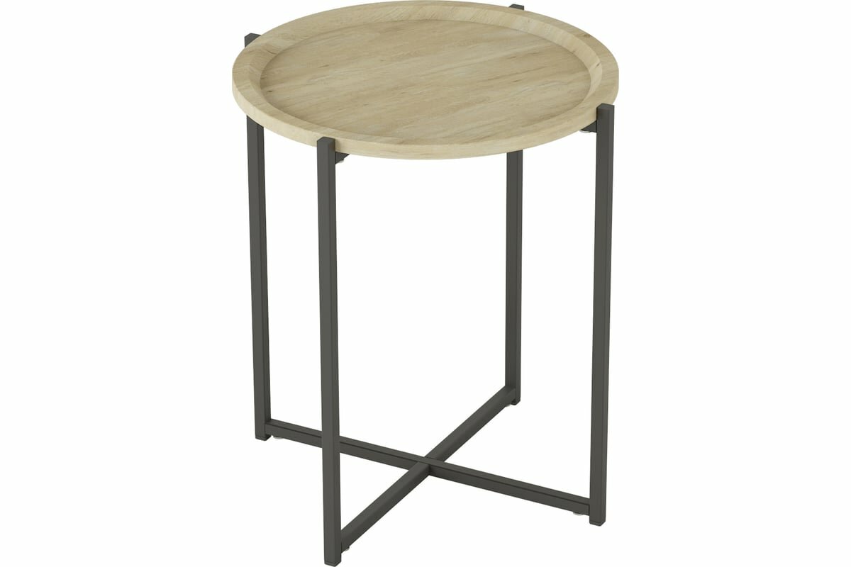 фото ООО Калифорния мебель Стол журнальный Бьерн дуб санремо/черный 7038902304