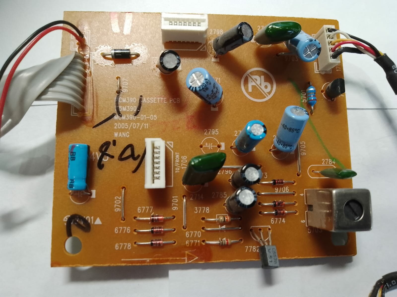 Аудиоусилитель кассетной деки MCM390 CASSETTE PCB MCM390-01-05