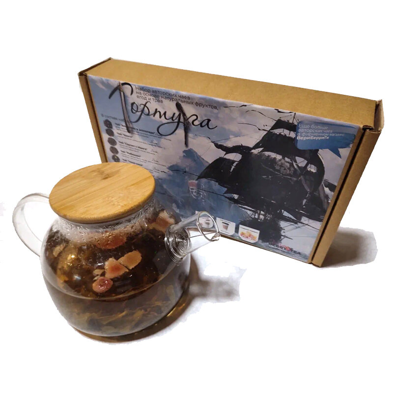 Набор чая BERRY-TEA "тортуга" | 18+1 пакетик авторского чая | 330гр - фотография № 4