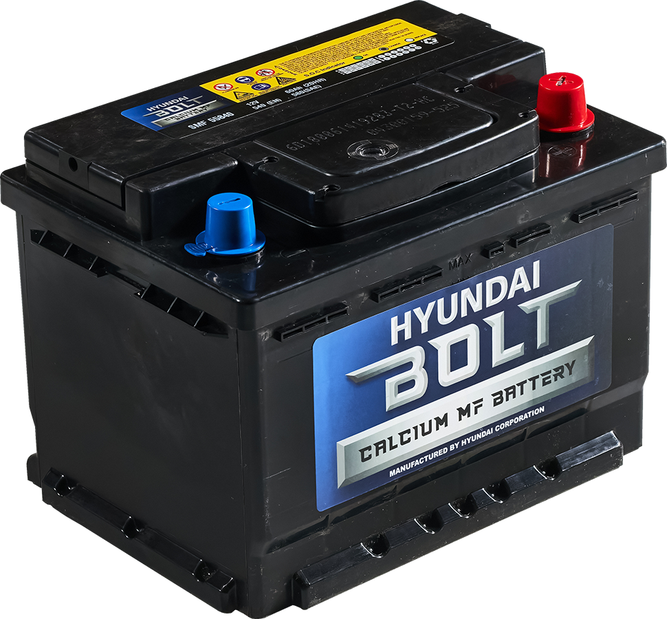 Аккумулятор автомобильный HYUNDAI Bolt 60 SMF55840(242х175х175) евро низкий KIA SOLARIS POLO FORD