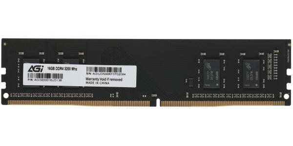 Оперативная память для компьютера 16Gb (1x16Gb) PC4-25600 3200MHz DDR4 DIMM CL22 AGI AGI320016UD138 AGI320016UD138