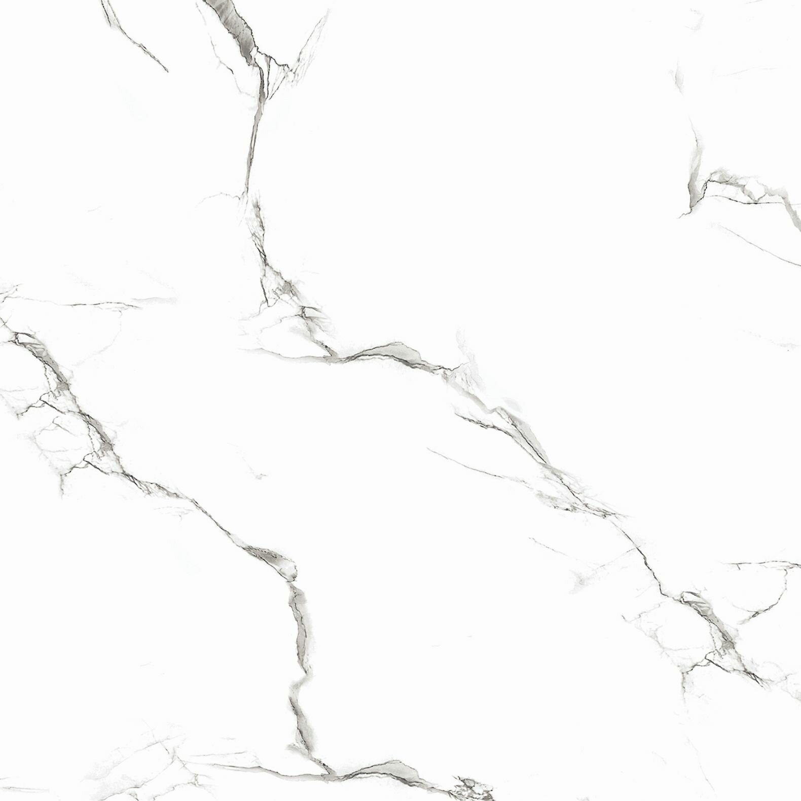 фото Керамогранит Maimoon Ceramica Glossy Gemini White 60x60 см (1.44 м2)