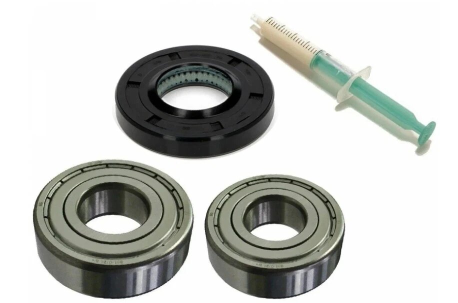 фото Подшипники для стиральной машины Haier HW60-12829A, 6305 ZZ, 6306 ZZ, сальник 40x72x10/11.5, смазка