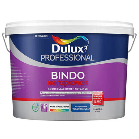 Краска силикатная Dulux Bindo Негорючая