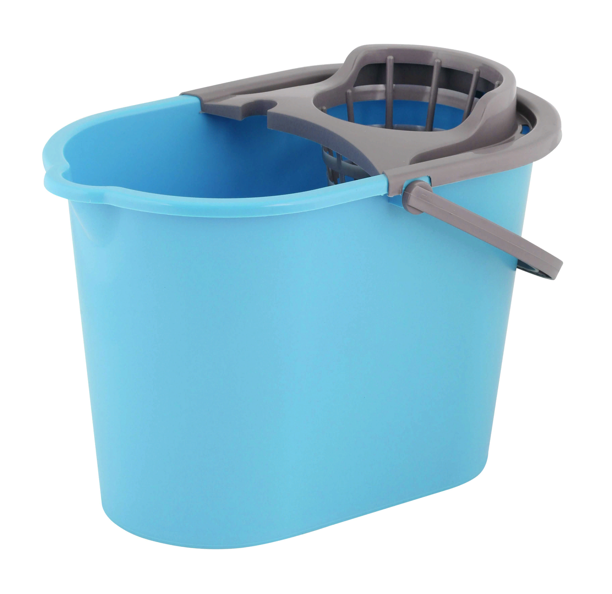 фото Ведро для мытья пола Альтернатива с отжимом прямоугольное из пластика, объем 10л / товары для дома