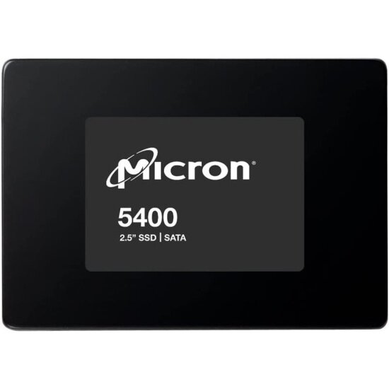 Серверный накопитель SSD 2.5" Micron 3.84TB 5400 MAX SATA (6 Gb/s), 540MB/s/520MB/s,176-layer 3D TLC NAND, 3.4 DWPD (MTFDDAK3T8TGB-1BC1ZABYY)