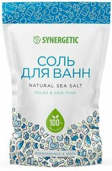 Соль для ванн Synergetic Relax & Skin Tone, 1 кг