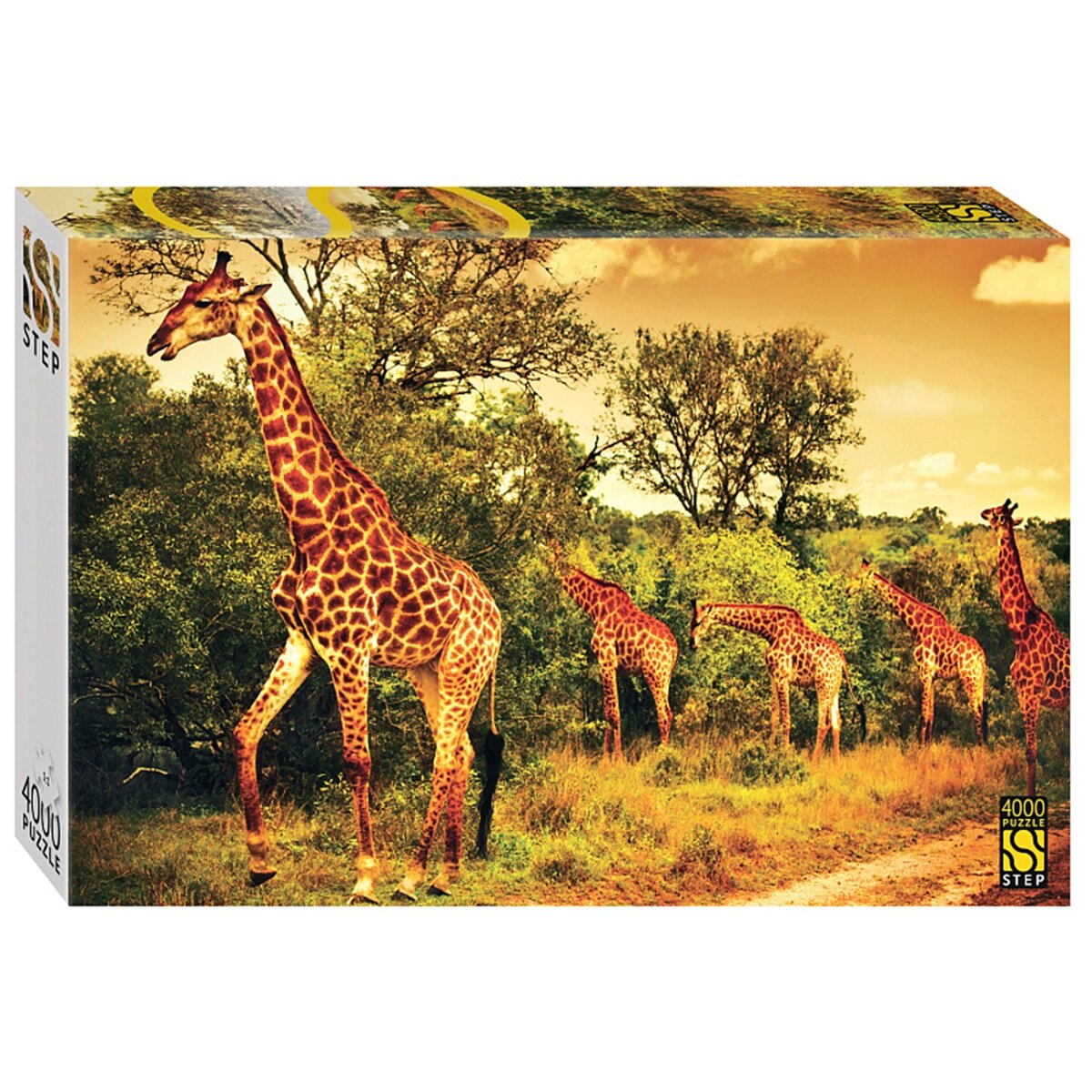 Пазл Step Puzzle Южноафриканские жирафы, 4000 дет. 85420