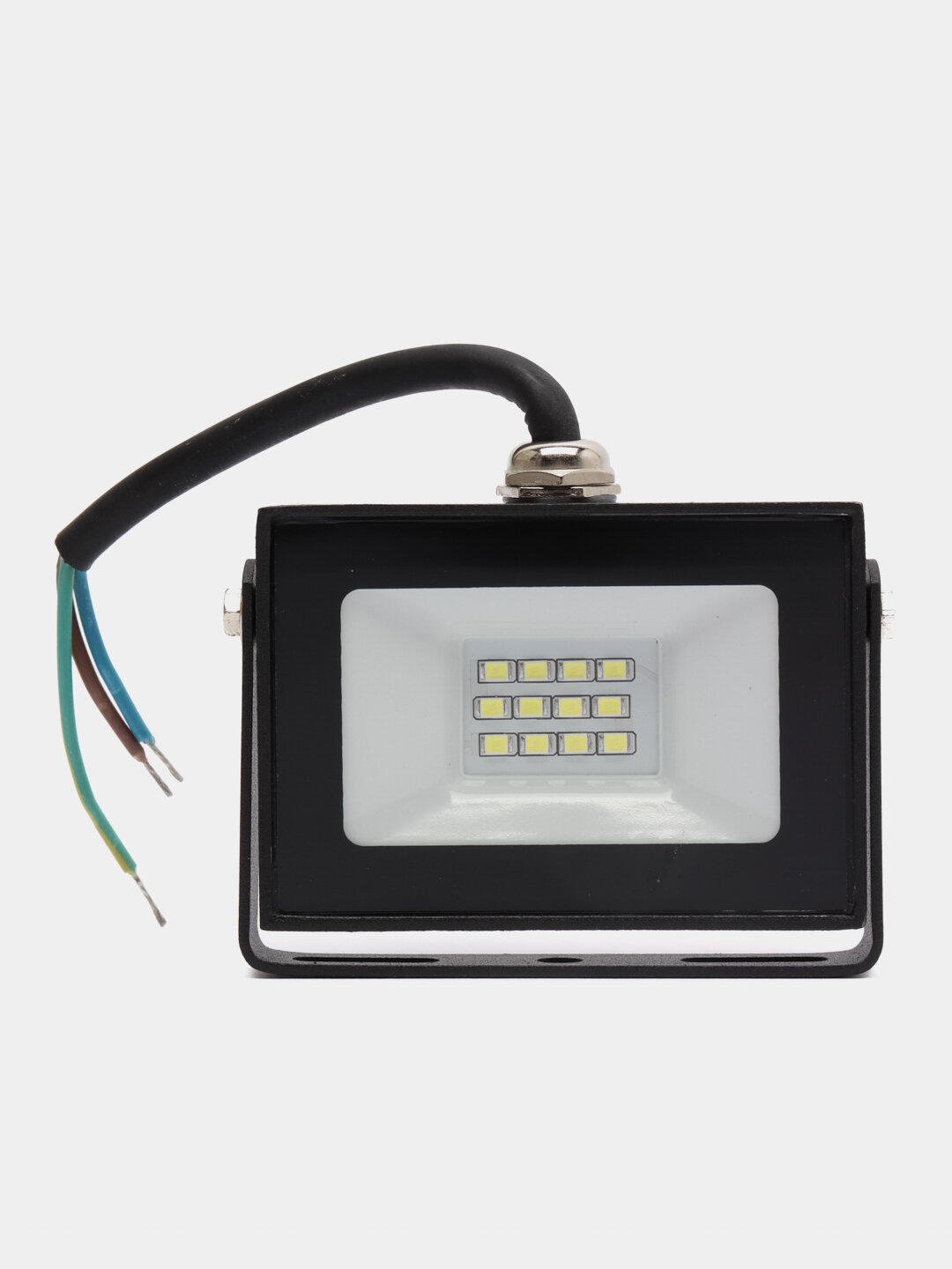 Прожектор светильник светодиодный 10Вт белый черный IP65 Цвет Черный