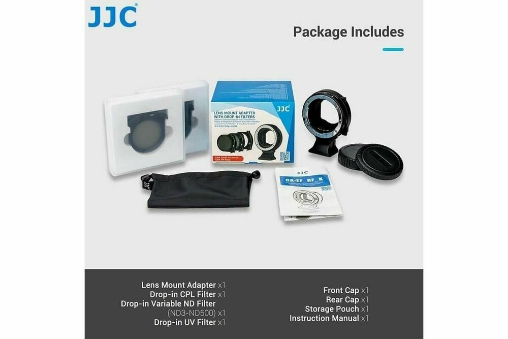 JJC CA-EF_RF_K Replaces Canon Drop-In Filter Mount Adapter EF-EOS R