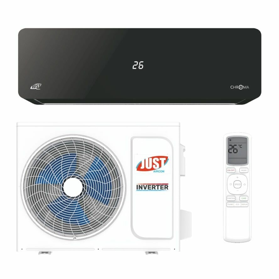 фото Настенная сплит-система Just JAC-13HPSIA/CAC / JACO-13HPSIA/CAU (черный)