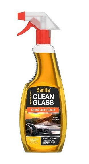 фото Набор из 3 штук Чистящее средство для стёкол Sanita с нашатырным спиртом 500мл