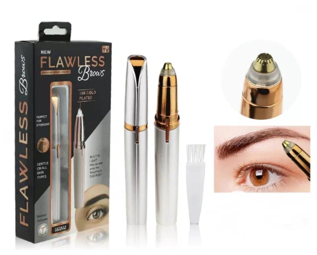 Триммер для бровей женский FLAWLESS BROWS, белый - фотография № 4