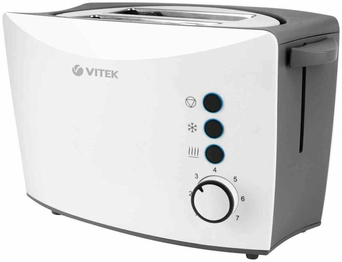 Тостер Vitek VT-7166 (MC), белый/серый