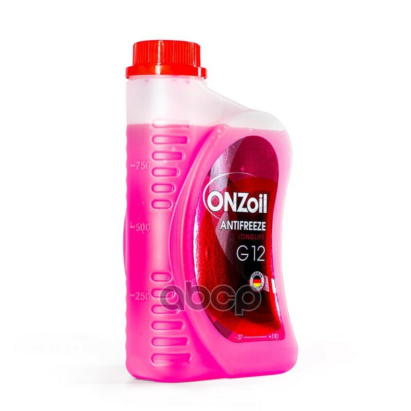 Onzoil Optimal G12 Red 0,9L/1Kg Антифриз Красный ONZOIL арт. 210249