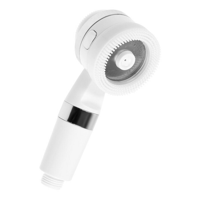 фото Лейка для душа ZEIN Z3548, d=60 мм, 3 режима, с резиновыми щётками, отсек для геля, белая