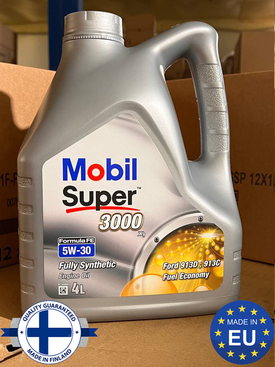 Синтетическое моторное масло MOBIL Super 3000 X1 Formula FE 5W-30, 4 л, 1 шт.