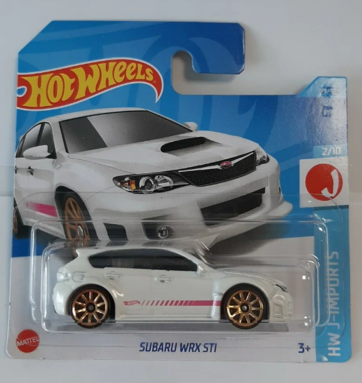 Hot Wheels Машинка базовой коллекции SUBARU WRX STI белая 5785/HKK62