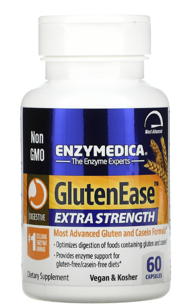 Enzymedica GlutenEase™ Extra Strength 60 капсул (Enzymedica)