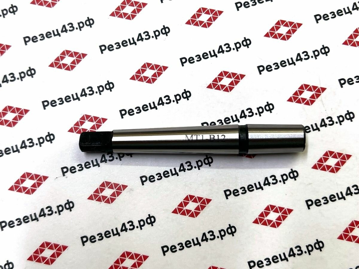 фото Оправка с конусом Морзе 1 (МТ1, КМ1) под сверлильный патрон с конусом В12 (под выколотку)