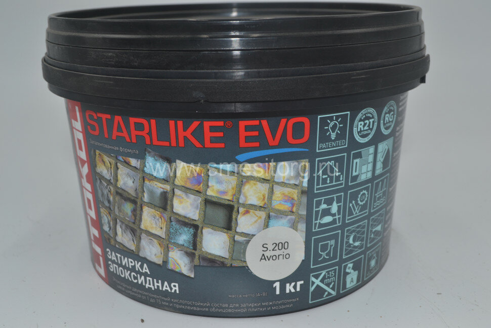 фото Litokol Starlike EVO S.200 (AVORIO) эпоксидная затирка 1 кг
