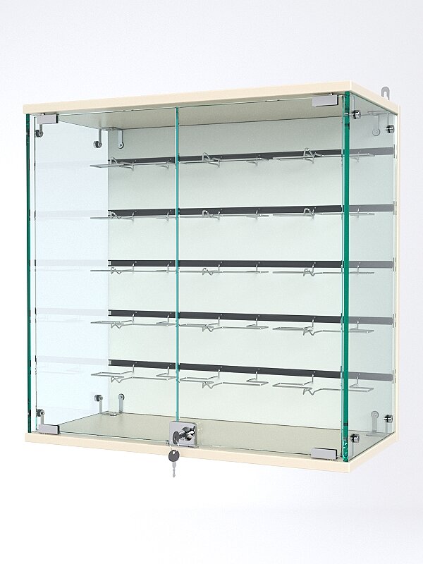 фото Витрина "атриум" настенная без полок №1-4Г, Крем Вайс 60 x 30 x 60 см