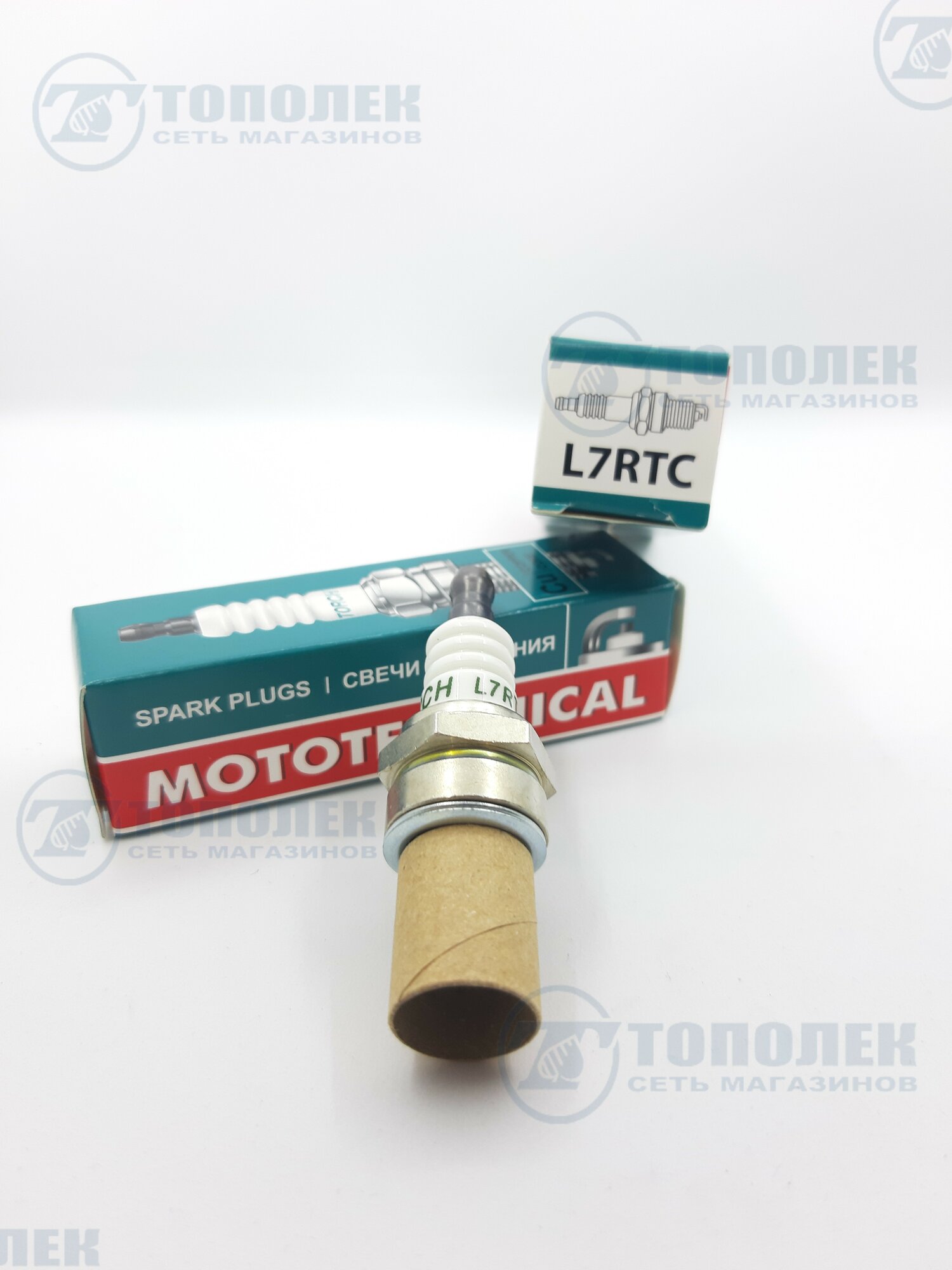 Свеча зажигания TORCH MOTOTECHNICAL L7RTC для мотопил, бензопил, газонокосилок и т. п, для всех 2Т двигателей, аналог NGK BPMR7A