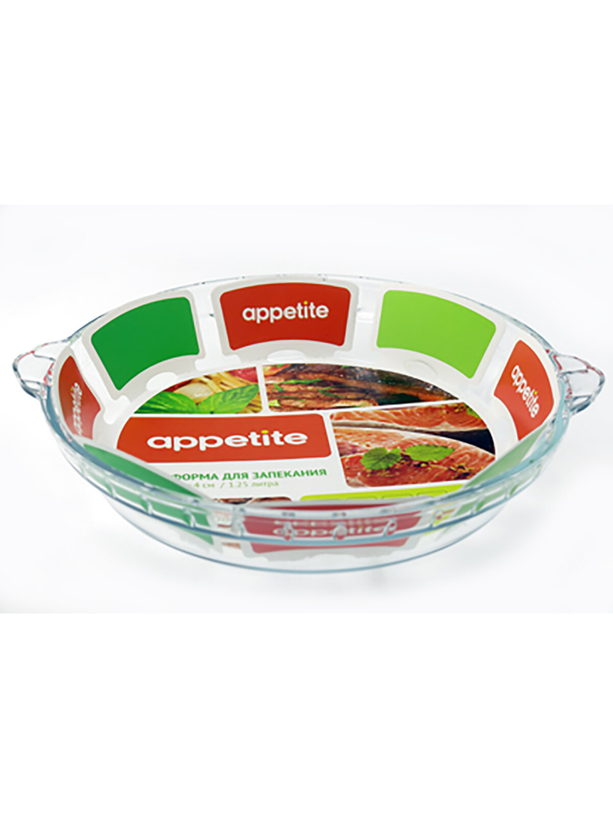 фото Форма для запекания Appetite стеклянная, 22х22х4 см