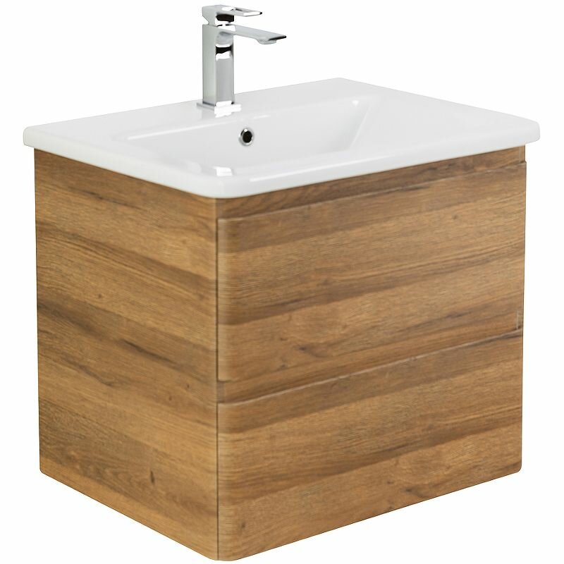 Тумба под раковину Belbagno Albano CER-500-2C-SO-RR Rovere Rustico - фото №2