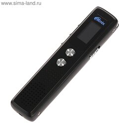 Диктофон RR-120 4GB, MP3/WAV, дисплей, металл корпус, черный