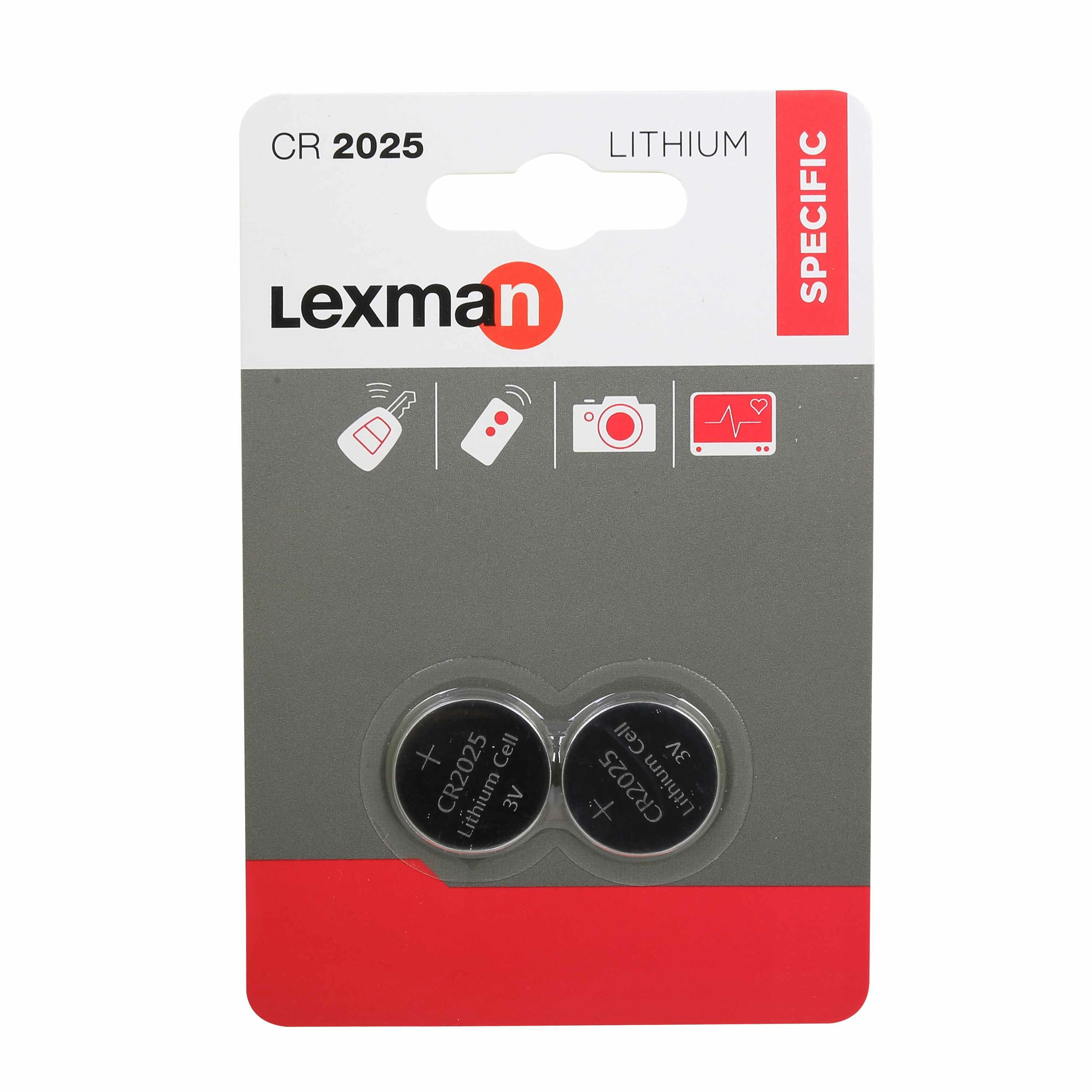 Батарейка литиевая Lexman CR2025 2 шт.