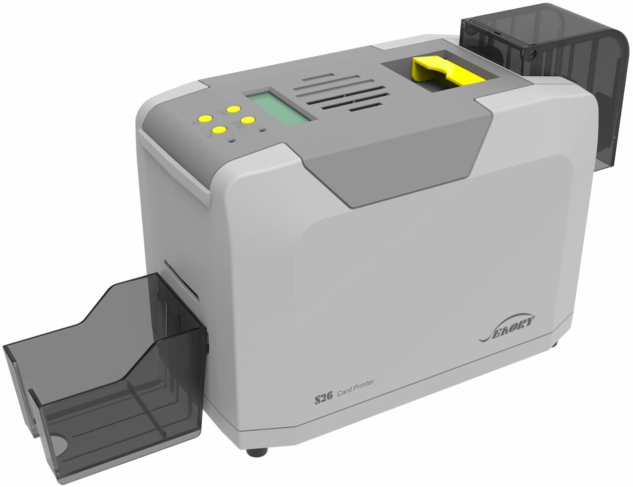Принтер пластиковых карт Seaory S26: 300dpi x 600dpi, термосублимационная односторонняя печать, 3-18сек/карта, USB, Ethernet, RS232 (FGI.S2601M.EUZ)