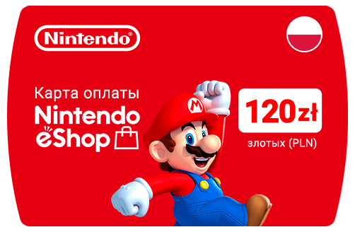 Пополнение счета Nintendo eShop (PLN/zl) / Код активации Польский злотый / Подарочная карта Нинтендо Ешоп / Gift Card (Польша)