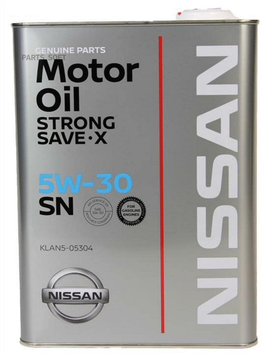 Масло моторное 5W30 Nissan STRONG SAVE (4л) ж.б.